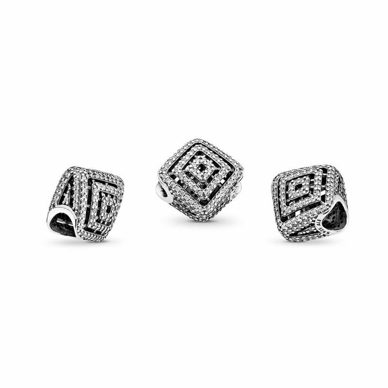 Pandora Australia Geometric Lines Charm - Sterling Silver | CHEPUQ964